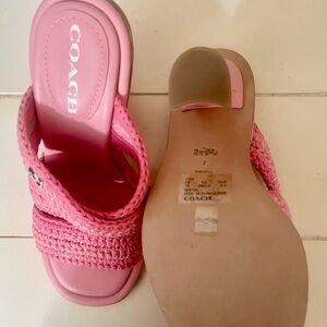 Coach | Shoes | New Coach Pink Womens Sandals | Poshmark